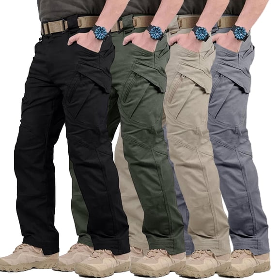 Men Cargo Pants Stretch Regular Fit All Terrain Durable Outdoor Casual Work Pants S-XXL(1 pack)