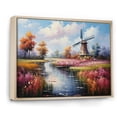 thumbnail image 2 of Designart "Mills In Holland Meadow Pink and Grey" Mills Floater Framed Wall Decor, 2 of 7