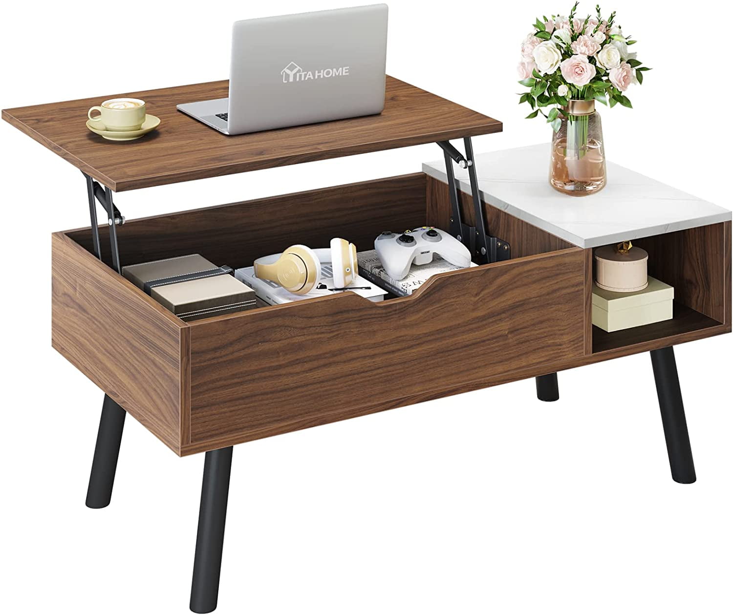 Buy YITAHOME Lift Top Coffee Table with Hidden Compartment and Storage