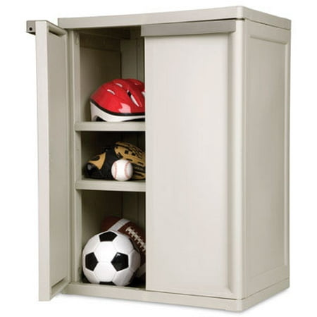 Sterilite 2 Shelf Cabinet Flat Gray Case Of 1