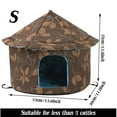 thumbnail image 3 of Waterproof Foldable Stray Cat & Dog Shelter, Insulated Outdoor Pet House – Warm Bunny Cave Tent Bed for Winter, Anti-Slip Kitten & Puppy Hut for Indoor/Outdoor Use(S), 3 of 10