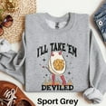 thumbnail image 4 of Deviled Egg Sweatshirt, Funny Thanksgiving Sweater, Cute Fall Shirt, Fall Season Sweater, Thanksgiving Dinner Sweatshirt, Thanksgiving Food 1574680608, 4 of 6