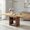 Brown, variant on Demi Bonn 59" to 71" Expandable Dining Table with Storage, Rectangular Pull-Out Table for 4-8 People, MDF Construction, Modern Space-Saving Kitchen Table, Brown