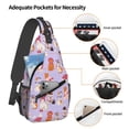 thumbnail image 3 of Lsque Fashionable Cats Pattern Cross Chest Bag Diagonally – Premium Durable Front Chest Sling with Adjustable Padded Strap, High-Capacity Storage, 3 of 8