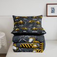 thumbnail image 5 of Manfei Cute Cars Full Size Comforter Sets,Boys Friendly Theme Bedding Comforter Set,Yellow,Black Reversible,3 Pieces,1 Comforter and 2 Pillowcases, 5 of 7