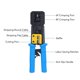thumbnail image 3 of Kit de herramientas de engarzado RJ45 ANGGREK molde preciso multifuncional, 3 of 8