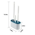 thumbnail image 3 of LEFTHIGH Home Wall-Mounted and Floor-to-Ceiling Dual-Purpose Toilet Brush Set, Space Saving and 360° Cleaning No Dead Angle Bathroom Toilet Brush Birthday Decorations, 3 of 7