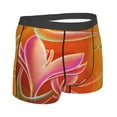 thumbnail image 3 of Bingfone Orange Flower Psychedelic Men'S Underwear - Casual Stretch Boxer Briefs-Large, 3 of 9
