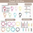 DIY Keychain Findings Kits Including Strawberry Alloy Swivel Clasps ...