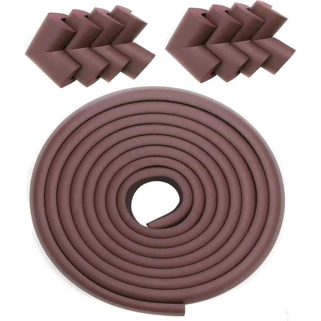 Protección de bordes de 5 m + 8 esquinas protectoras, protección contra impactos de espuma en forma de L, protección de bordes, protección de esquinas, protección contra impactos para mesas y
