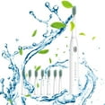 thumbnail image 4 of Xihbxyly Cepillo de Dientes Eléctrico, 8 Cabezales, 5 Modos de Limpieza, Resistencia Al Agua Ipx7, 60 Días de Batería, Carga Usb, Blanqueamiento Profundo, Cuidado Dental Sensible, Uso para Adultos, B, 4 of 7