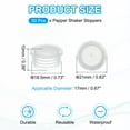 thumbnail image 2 of Salt and Pepper Shaker Stoppers Plastic Salt Shaker Plug with Pull Ring Round End Cap 0.67", 2 of 6