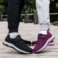 thumbnail image 6 of Women Loafers Ladies Sneakers Low Top Breathable Strap Casual Sneakers Lightweight Sports Women Shoes, 6 of 7