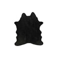 thumbnail image 1 of Faux Cowhide Rug 4.25' X 5' - Black, 1 of 1