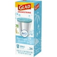 Glad OdorShield Small Drawstring Trash Bags Febreze Beachside Breeze