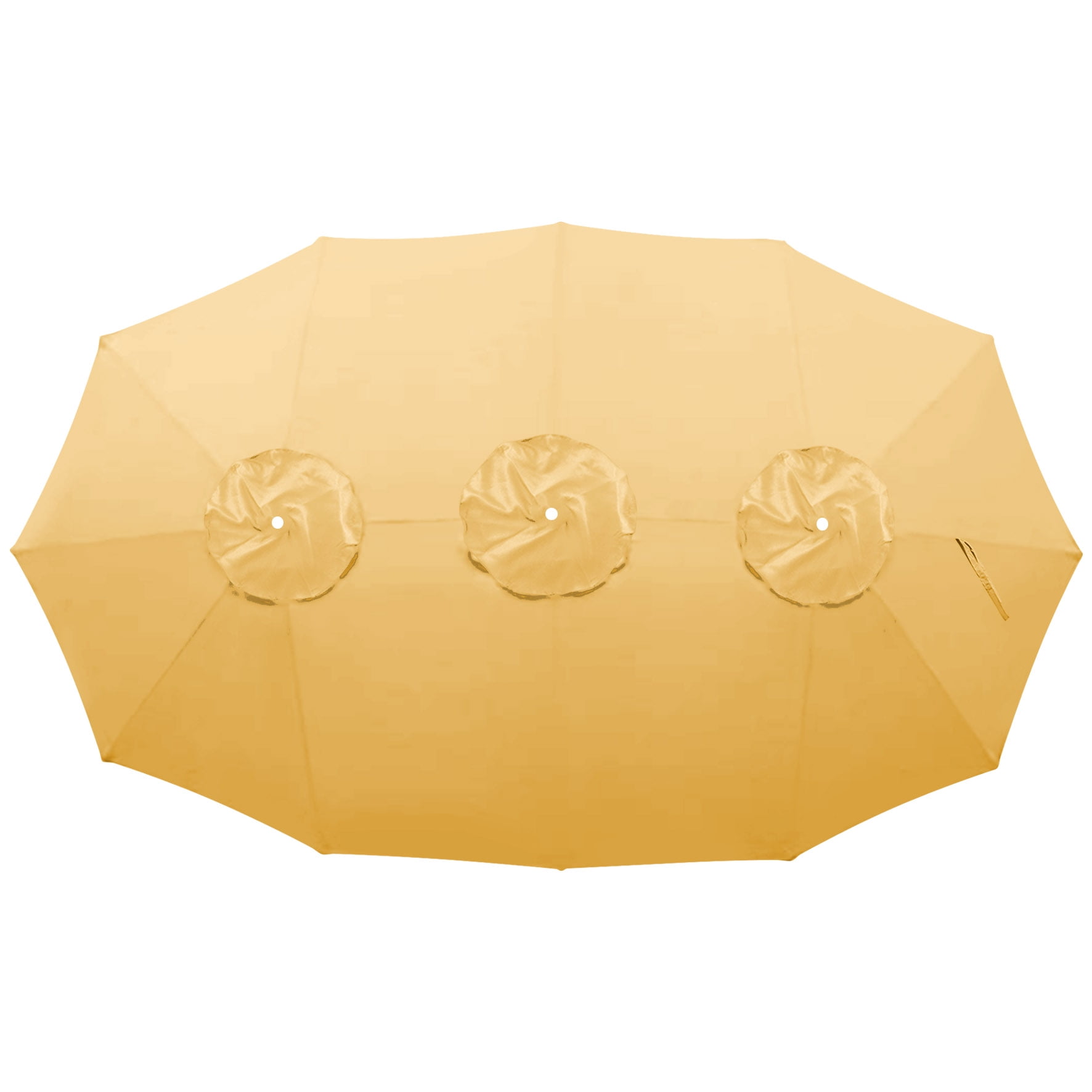 YardGrow 15ft Double Sided Patio Umbrella Replacement Canopy 12rib