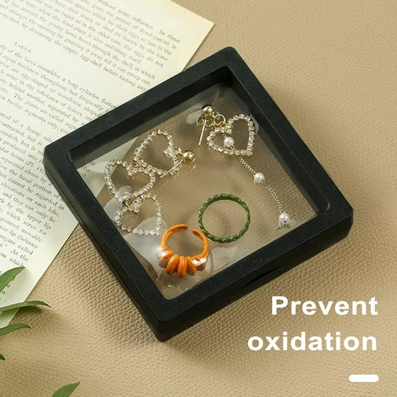 vnanda Medal Display Box Jewelry Box Set 3pcs Unbreakable Storage Boxes for Necklace Bracelet Ring Display Multifunctional Pe Film Design Jewelry Box