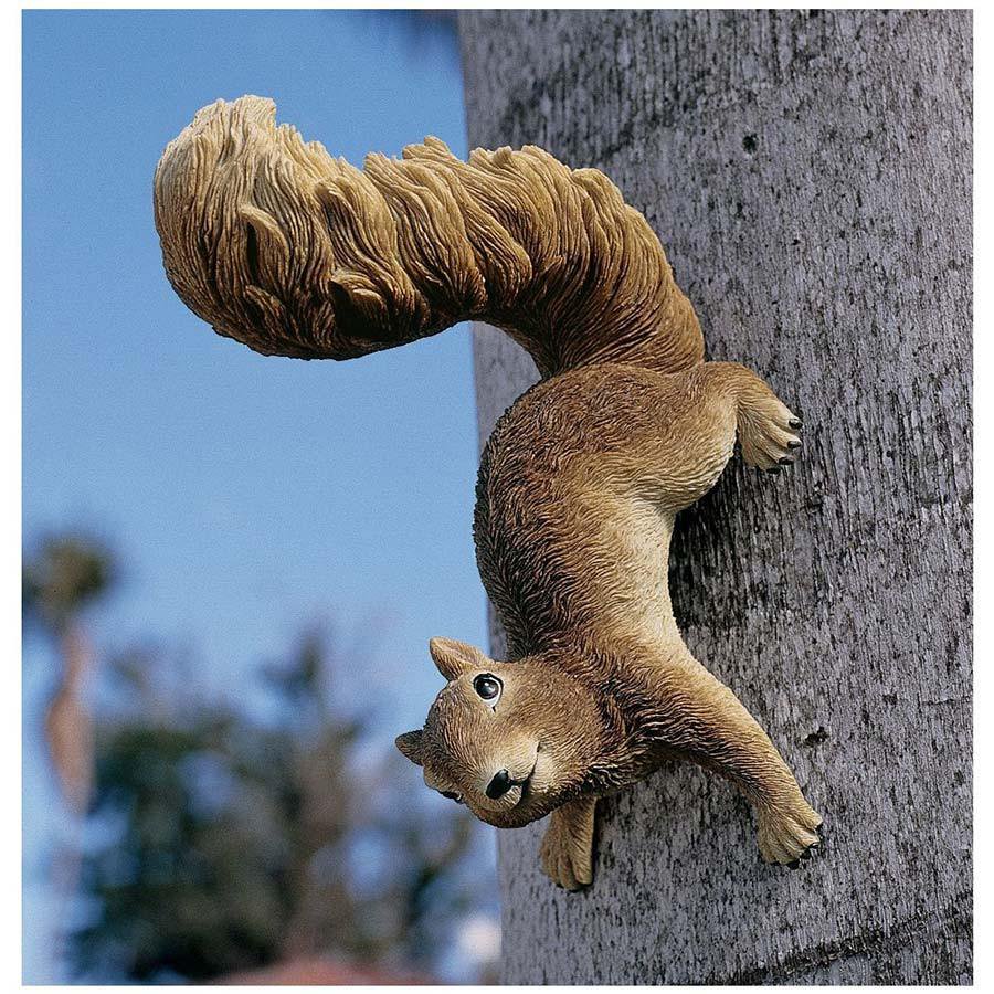 8" Tree Squirrel Statue Sculpture Figurine [Kitchen]