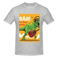 thumbnail image 4 of Bingfone Cool Dinosaur Playing Guitar Men'S Loose Fit Short-Sleeve Pocket T-Shirt, 4 of 7