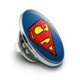 thumbnail image 2 of Superman Classic S Shield Logo Metal 0.75" Lapel Hat Pin Tie Tack Pinback, 2 of 6