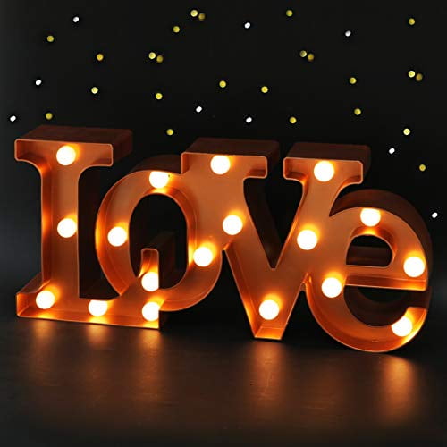 Bright Zeal 16&quot; x 7&quot; Large Love Signs Decor for Bedroom