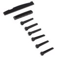 thumbnail image 4 of Selle d'Écrou de Guitare, Broches de Chevalet de Guitare Faciles à Installer ABS Plastique Résistant aux Rayures Noir Léger pour Instruments à Cordes, 4 of 8