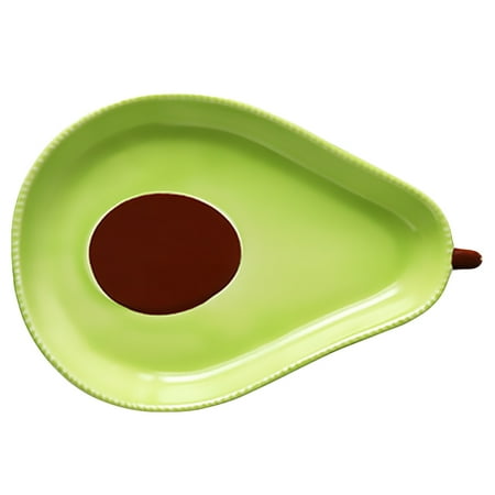 

1pc Avocado Shape Plate Appetizer Plate Dessert Fruit Plate Ceramic Tableware
