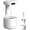 White, variant on Mushroom Anti Gravity Humidifier 800ml Cool Mist LED Display For Large Room Plants Nursery Office