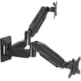 thumbnail image 1 of Mount PRO Dual Monitor Wall Mount for 2 Computer Screen up to 32 Inch, Gas Spring Double Monitor Arm Holds Up to 17.6lbs Each, Full Motion Adjustable Wall Monitor Mount, VESA Mount 75x75/100x100, 1 of 9