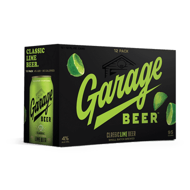 Garage Beer Classic Lime, 12 fl oz, 12 Pack Cans