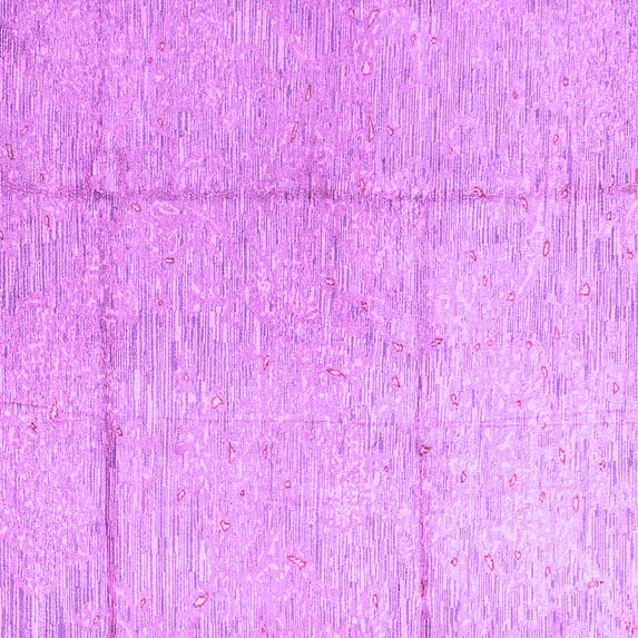 Ahgly Company Indoor Square Abstract Purple Modern Area Rugs, 3' Square