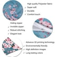 thumbnail image 6 of Cherry Blossoms Body Pillow Cover Pink Flowers Plum Branch Cherry Blossom Flower Long Pillow Case Protector with Zipper Decorative Soft Rectangle Bed Pillowcases for Bedroom,Couch 20"x54",Teal, 6 of 6