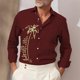 thumbnail image 1 of Camiseta hawaiana informal de manga larga para hombre, nueva y superventas, , material de alta calidad, suave y cómoda, para verano, 1 of 6