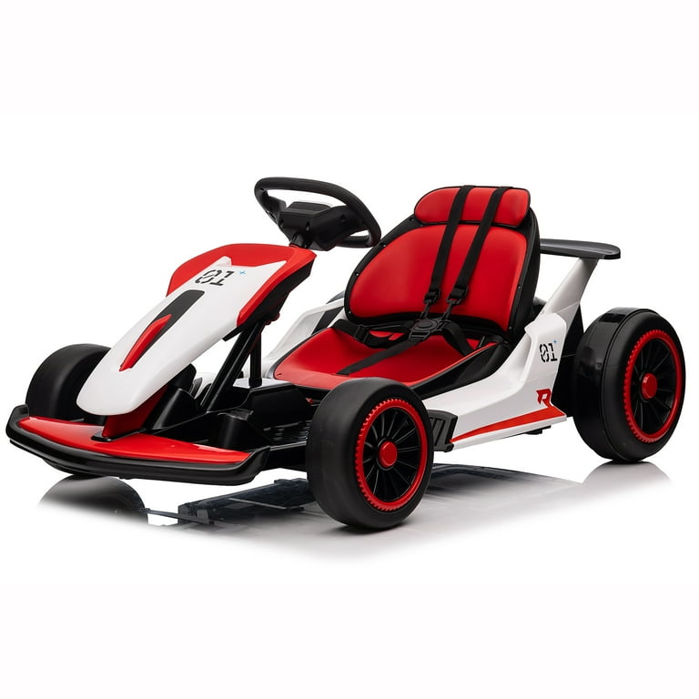 Joyracer 24V Ride on Toys, Kids Electric Go Kart 400W Motor Power