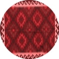 thumbnail image 1 of Ahgly Company Indoor Round Oriental Red Traditional Area Rugs, 3' Round, 1 of 4