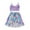 Purple, variant on Mercatoo Cute Baby Girl Clothes Ruffles Toddler Skirt Tie-Dyed Outfits Tops Rainbow Baby Girls Printed New Baby Blanket 𝐆ift