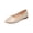 Beige, variant on Green Women'S Fashion Casual Breathable Lightweight Non-Slip Flat Shoes With Soft Flexible Sole Shallow Mouth Loafers Comfortable Walking Flats For Everyday Use - Weight 0.64 Lb