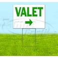 thumbnail image 1 of Valet Right (18" x 24") Yard Sign, Includes Metal Step Stake, 1 of 6