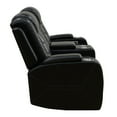 thumbnail image 4 of Recliner Loveseat with LED Lights, Living Room Furniture Set, Breathing Power Leather Sofas with Storage Console/Cup Holders, 4 of 14