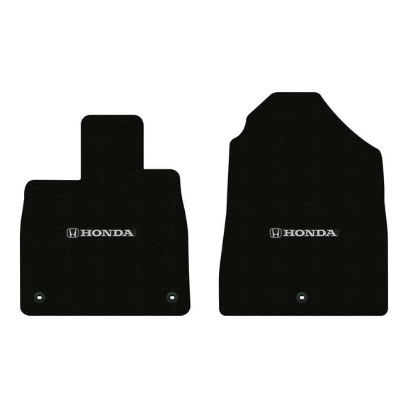 Lloyd Mats LogoMat Custom-Fit 2PC Carpet Floor Mats for 2023-2025 Honda Pilot, Charcoal