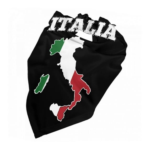 Italy Map Flag Dog Bandana Dog Scarf Adjustable Bib Handkerchief Accessories For Small Medium Large Dogs