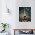 thumbnail image 4 of PRATYUS   Wall Art for Living Rroom Black and White Canvas Wall Decor For Bedroom Office Works Family Prints Decoration Yellow Eiffel Tower Painting Stretched and Framed Ready to Hang, 4 of 5