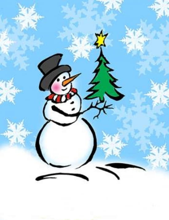 Silly Snowmen III Canvas Art - Nicholas Biscardi(22X28)