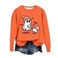 thumbnail image 1 of WEAIXIMIUNG Chandails en Molleton pour Femmes Coupe Ample Automne Imprimé Col Rond Pull Décontracté Manches Longues Blouse Ample, 1 of 4