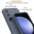 thumbnail image 2 of Ebizware for Samsung Galaxy S23 FE 5G Liquid Silicone Phone Case Cover, with Tempered Glass Screen Protector, Shockproof Full Body Protective Case Cover for Galaxy S23 FE 5G (Gray), 2 of 8