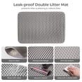 thumbnail image 5 of DOMIPET Cat Litter Box Enclosure Furniture, Hidden Litter Box with Cat Bed, Waterproof Odor Control Litter Box Cover, Dog Proof Foldable Storage Bench, Easy Assembly, 5 of 9