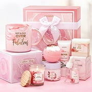 Birthday Gifts for Women  Best Relaxing Spa Gifts  Baskets Box for Her  Wife Mom Best Friend  Mother Grandma Bday Bath  and Body Kit Sets  Self Care Present Beauty  Products Package Rose Scent