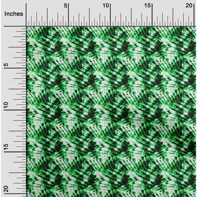 oneOone Cotton Flex Green Fabric Animal Skin Craft Projects Decor Fabric Printed By The Yard 40 Inch Wide-75Q