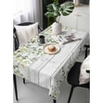 thumbnail image 6 of Sage Green Eucalyptus Leaves Table Cloth, Summer Botanical Weeping Wooden Waterproof Tablecloth for Rectangle Tables, Washable Fabric Table Cover for Restaurant Kitchen Dining Tables 60"x120", 6 of 6