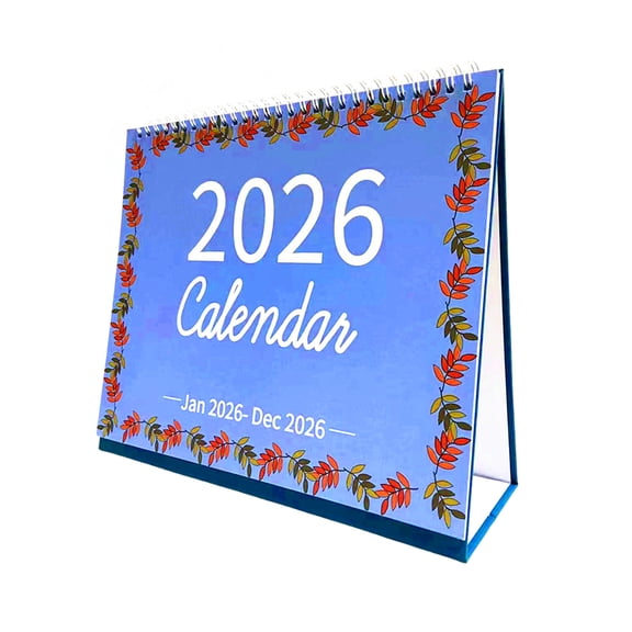 2026 Desk Calendar, January to December, 10" x 8", Standing Flip Calendar with To Do List, Julian Dates and Block for New Year and Christmas Presents, Easel, Popup Calendar